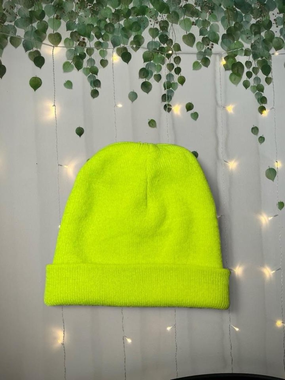 Highlighter Yellow Beanie - Urban Outfitters